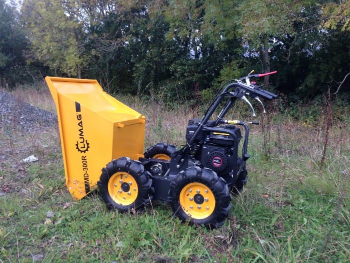 Mini Dumper 4 Wheel Drive Power Barrow Lumag MD300R 4wd Petrol - Image 6