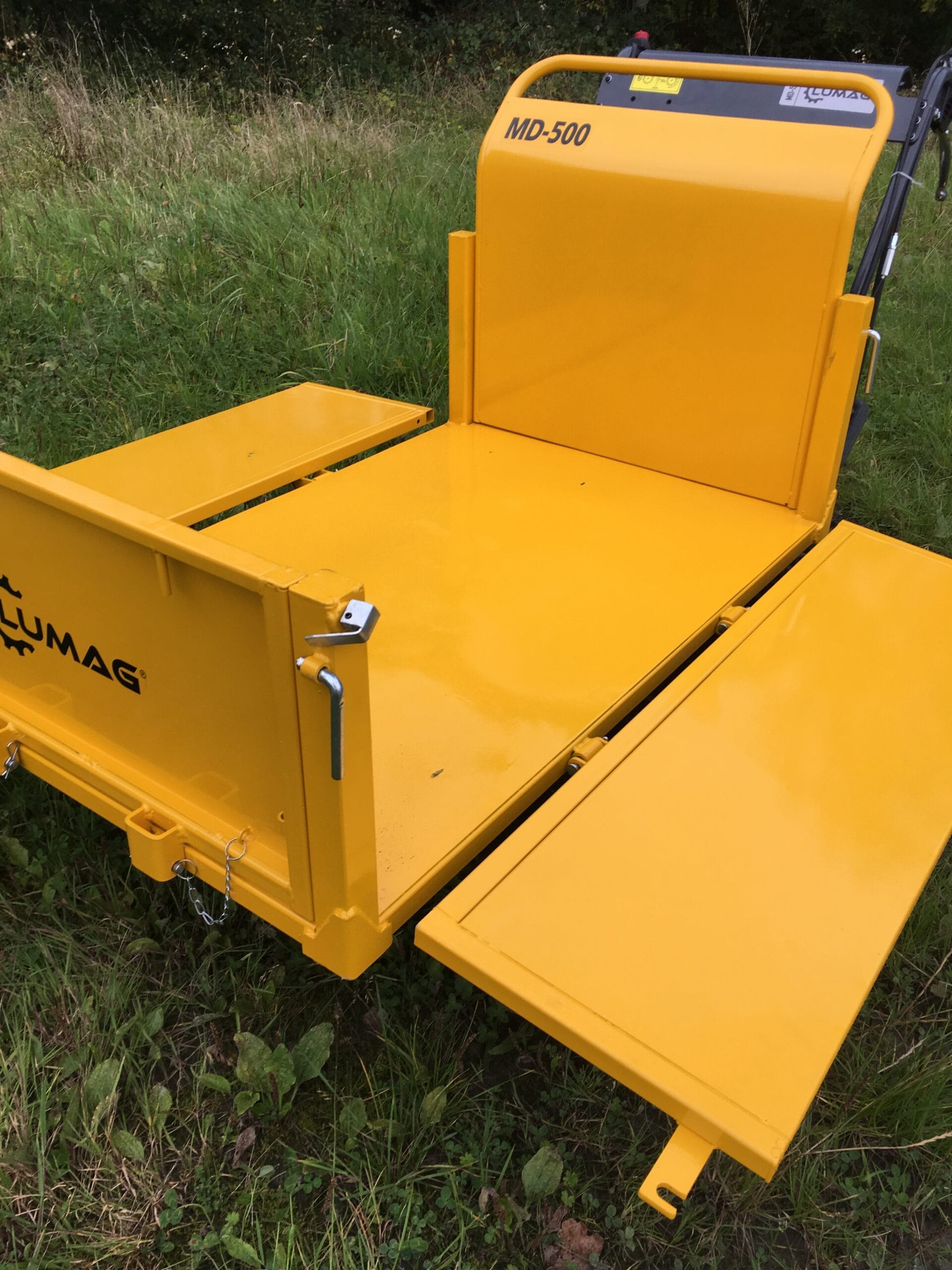 Mini Dumper tracked power barrow with drop side cargo box Lumag MD500 196cc Petrol 500KG 3+1 Gearbox - Image 6
