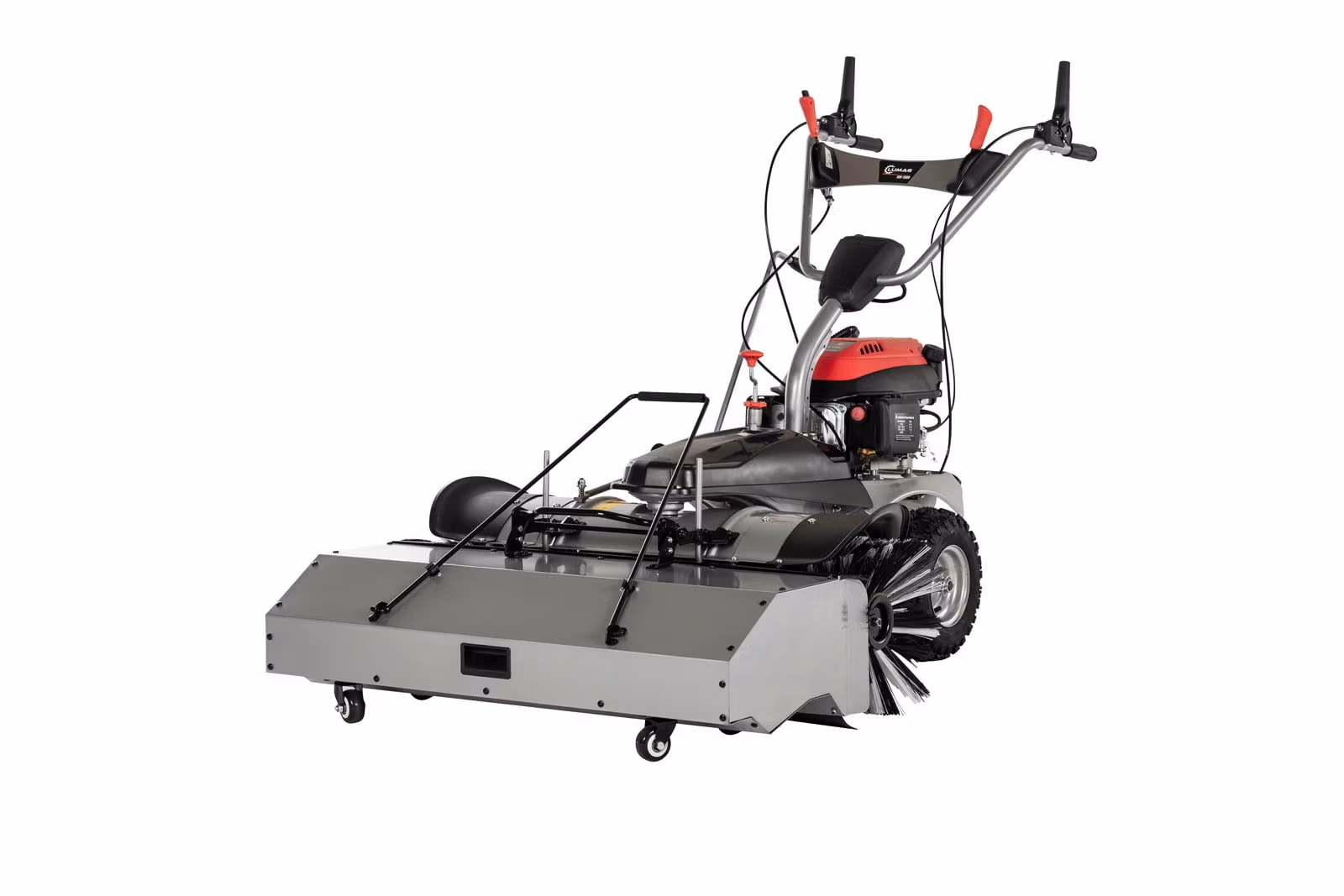 Power Brush Sweeper Lumag KM1000E – Petrol sweeper KM1000E with E-Starter (3in1-Set) - Image 9