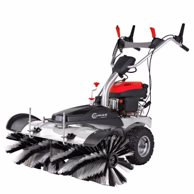 Power Brush Sweeper Lumag KM1000E – Petrol sweeper KM1000E with E-Starter (3in1-Set) - Image 5