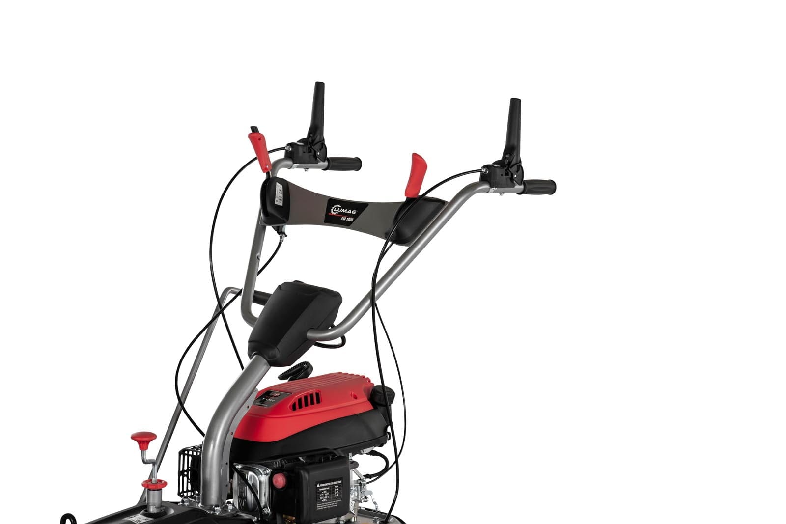 Power Brush Sweeper Lumag KM1000E – Petrol sweeper KM1000E with E-Starter (3in1-Set) - Image 7