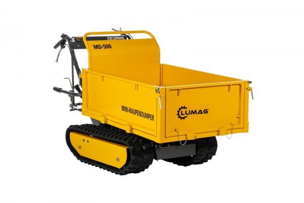 Mini Dumper tracked power barrow with drop side cargo box Lumag MD500 196cc Petrol 500KG 3+1 Gearbox - Image 2