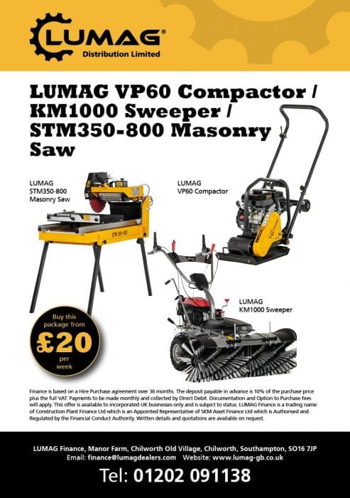 Lumag RP160-HPC 30.5KN 20" Petrol Reversible Compactor Plate - Image 3