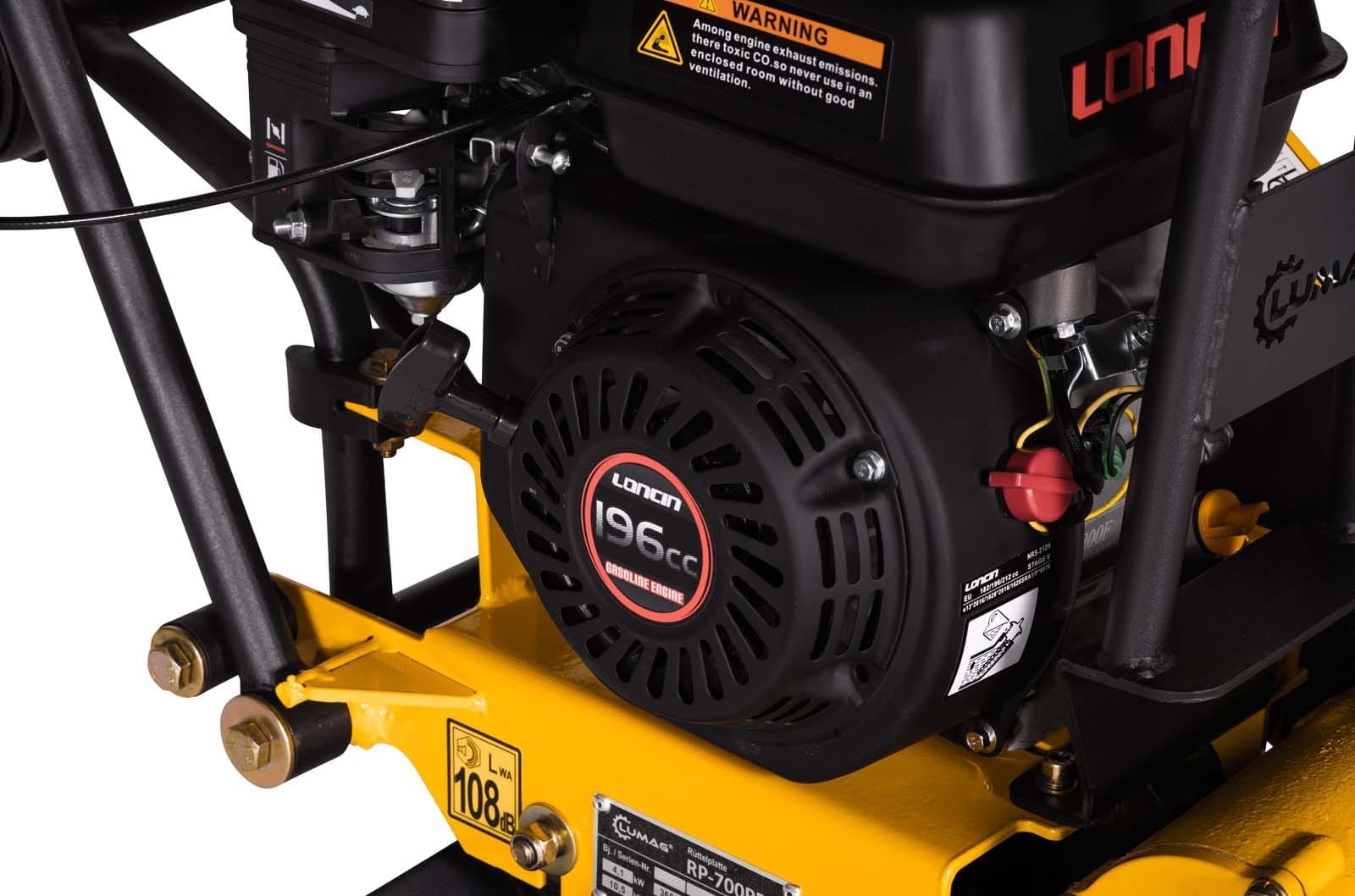 Compactor Plate Wacker plate compactor Lumag RP700PRO 9.5 KN 14" Petrol - Image 2