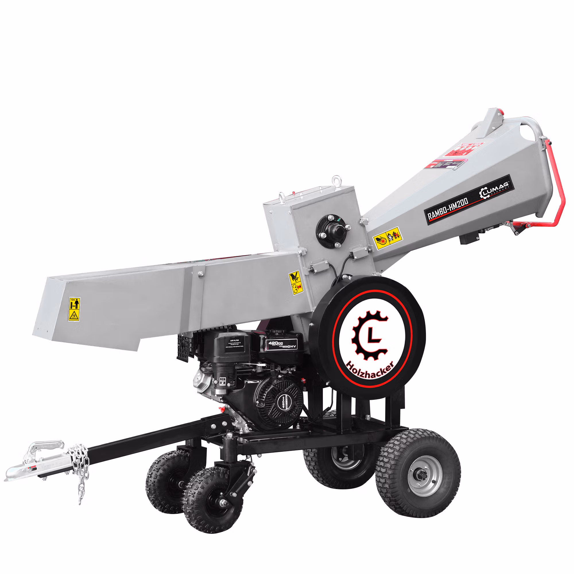 Branch Logger Petrol wood chipper Lumag Germany HM200 logs up Branches up to 120mm - Image 2