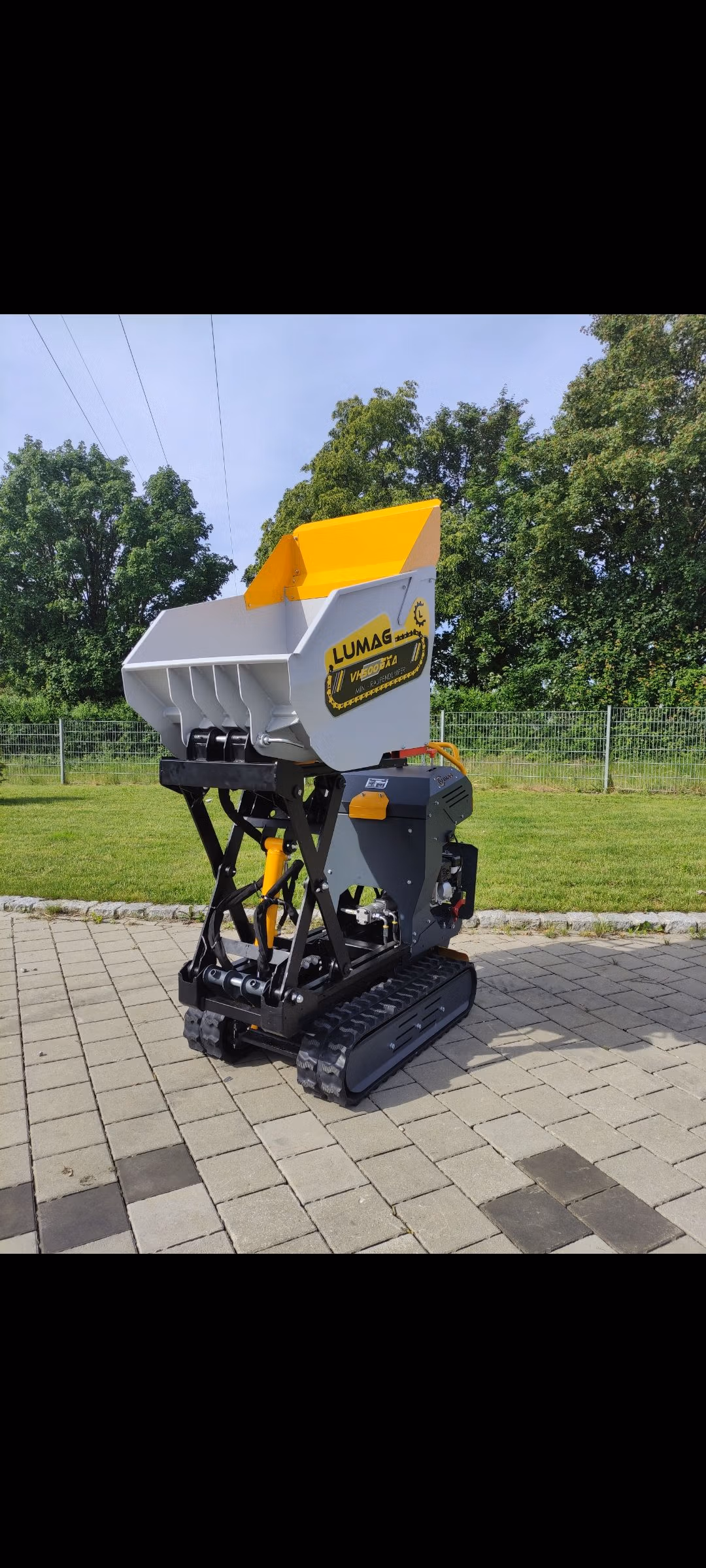Mini Dumper High Tip Skip loader Power Barrow with Honda engine Lumag VH500GXAHT - Image 5