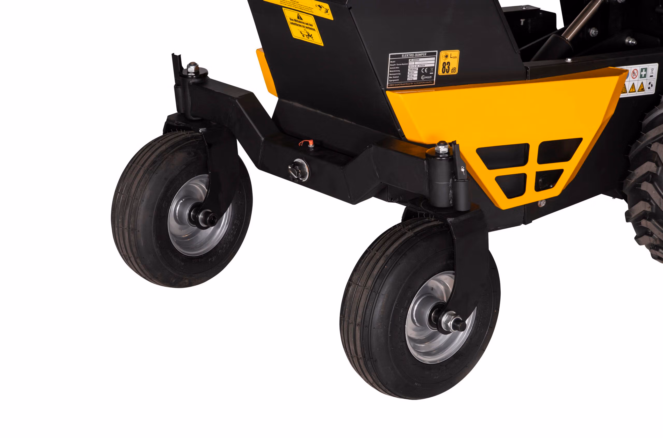 Mini Dumper electric power barrow Lumag MD500EKN 48V with Power Tip 500KG Capacity - Image 13