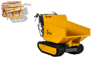 Mini Dumper hydraulic tip Petrol Lumag MD500H 500KG INC LOG FRAME & STAND PLATE